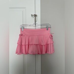 Pink mini skort
